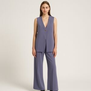 Jason Wu 1 Button Lavender Long Vest S